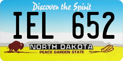 ND license plate IEL652