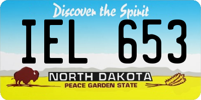 ND license plate IEL653