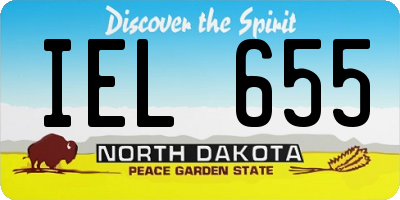 ND license plate IEL655
