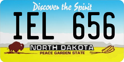 ND license plate IEL656