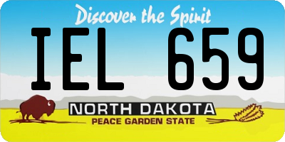 ND license plate IEL659
