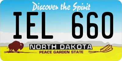 ND license plate IEL660