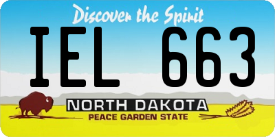 ND license plate IEL663