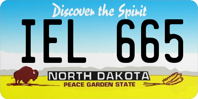 ND license plate IEL665