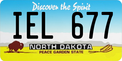 ND license plate IEL677
