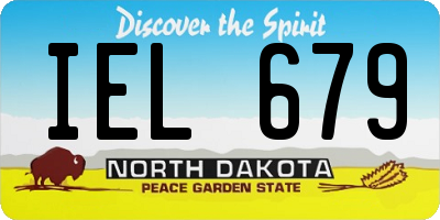 ND license plate IEL679