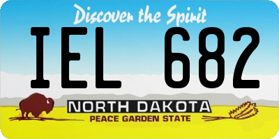 ND license plate IEL682