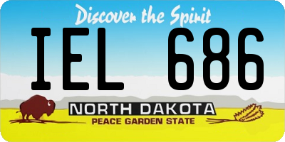 ND license plate IEL686