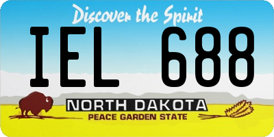 ND license plate IEL688