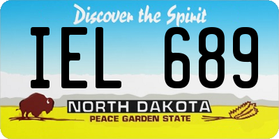 ND license plate IEL689