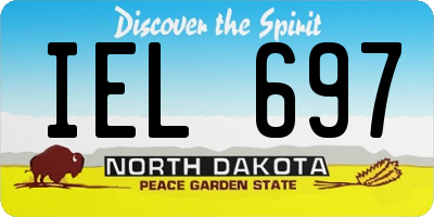 ND license plate IEL697