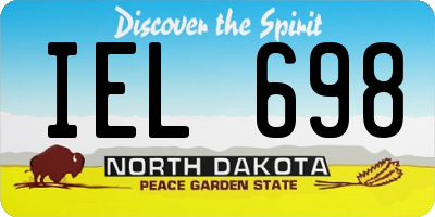 ND license plate IEL698