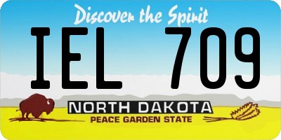 ND license plate IEL709