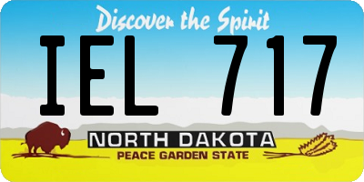 ND license plate IEL717