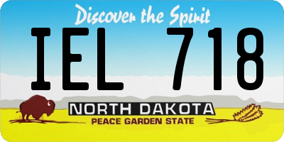 ND license plate IEL718