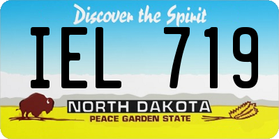 ND license plate IEL719