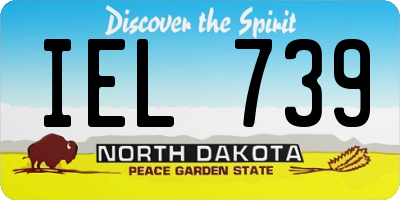 ND license plate IEL739