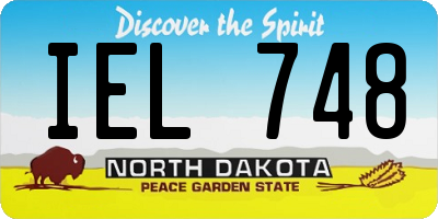 ND license plate IEL748