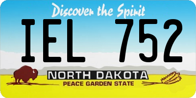 ND license plate IEL752