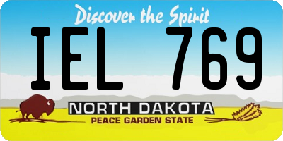 ND license plate IEL769