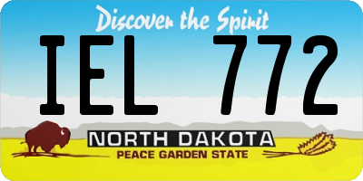 ND license plate IEL772
