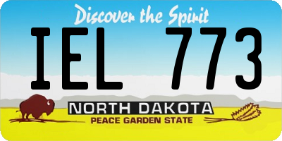 ND license plate IEL773