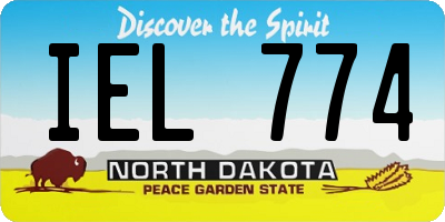 ND license plate IEL774