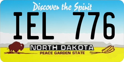 ND license plate IEL776