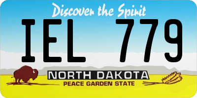 ND license plate IEL779