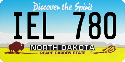 ND license plate IEL780