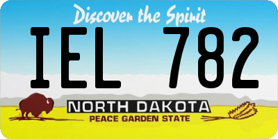ND license plate IEL782