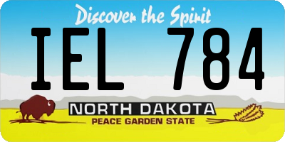 ND license plate IEL784