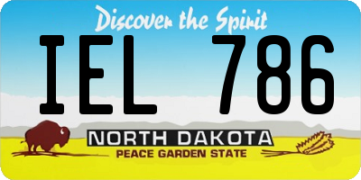 ND license plate IEL786