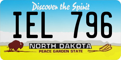 ND license plate IEL796