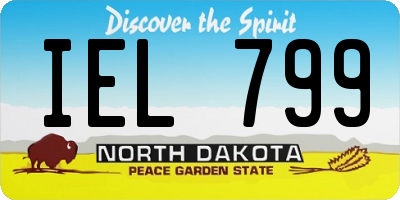 ND license plate IEL799
