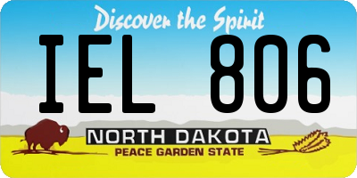 ND license plate IEL806