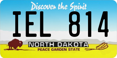 ND license plate IEL814