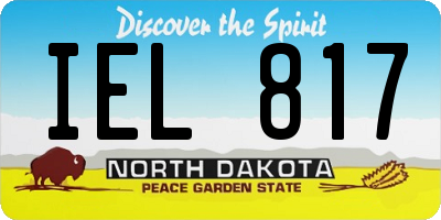 ND license plate IEL817