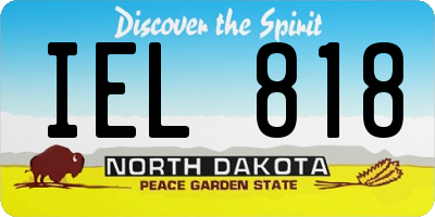 ND license plate IEL818