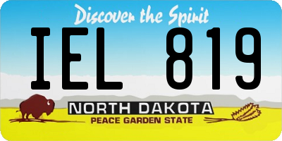 ND license plate IEL819