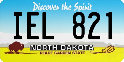 ND license plate IEL821