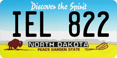 ND license plate IEL822