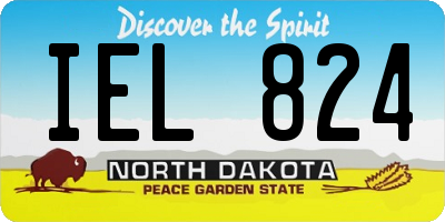 ND license plate IEL824