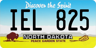 ND license plate IEL825