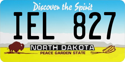 ND license plate IEL827