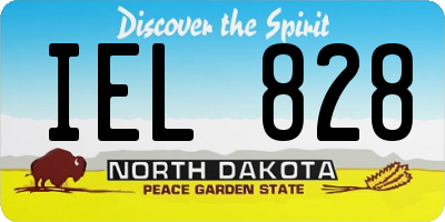 ND license plate IEL828