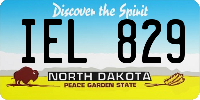 ND license plate IEL829