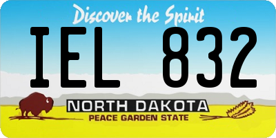 ND license plate IEL832