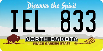 ND license plate IEL833