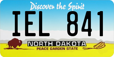 ND license plate IEL841